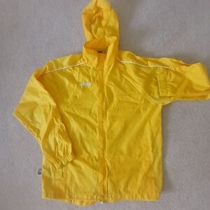 Men's Errea Hooded Rain Jacket Yellow  Medium.